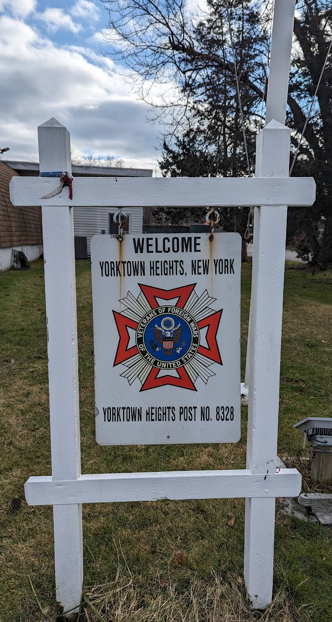 Yorktown VFW sign out front